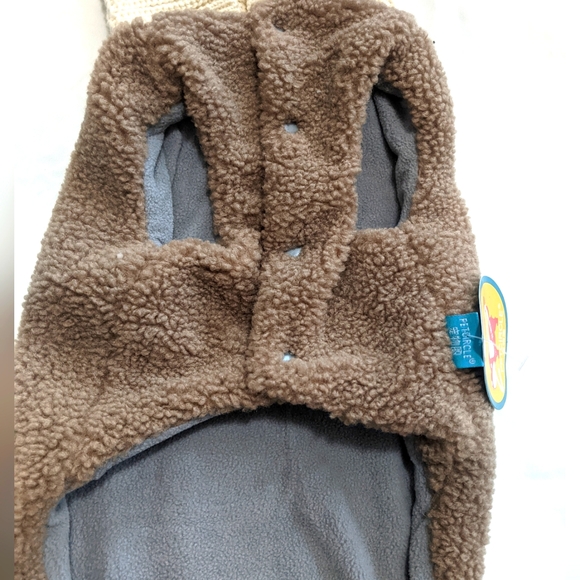 PETCIRCLE Dog Fuzzy Jacket With Crochet Hoodie - Picture 2 of 9